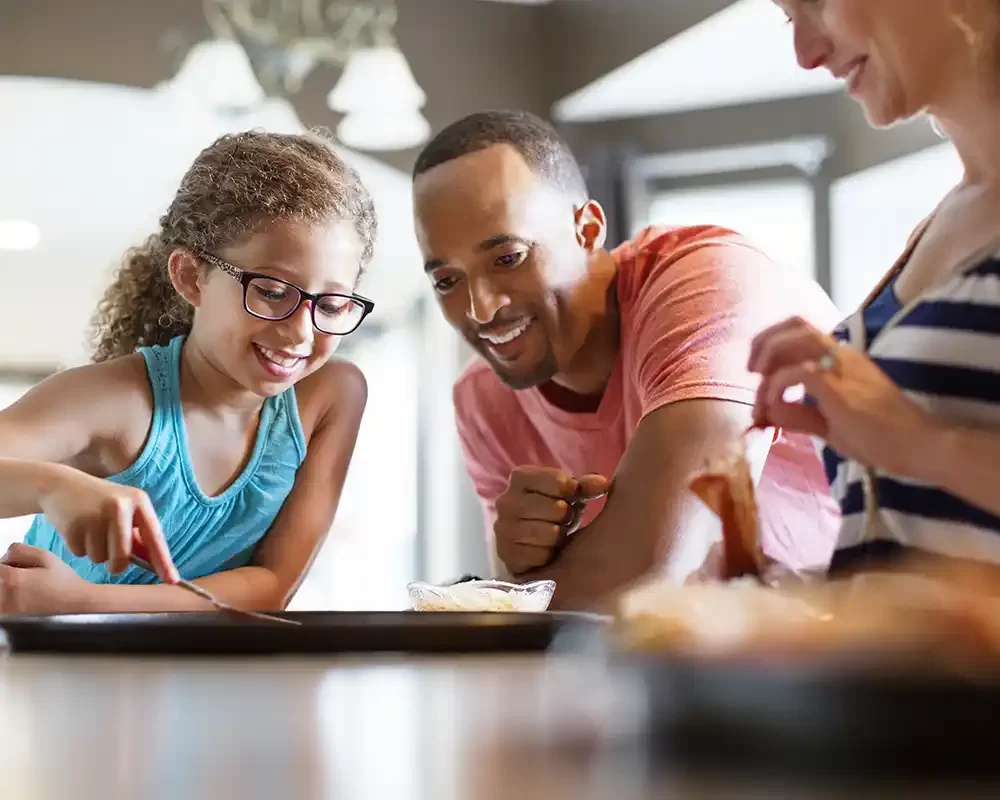 family cooking image